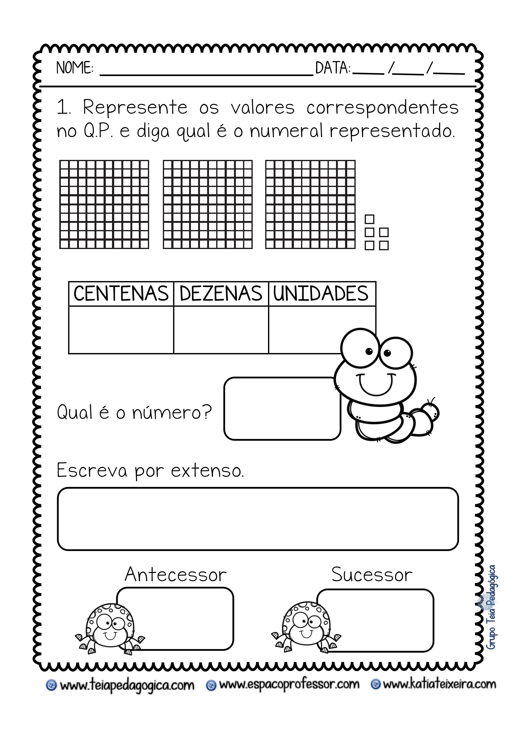 Sistema De Numera O Decimal O Ano Ensino Fundamental Atividades