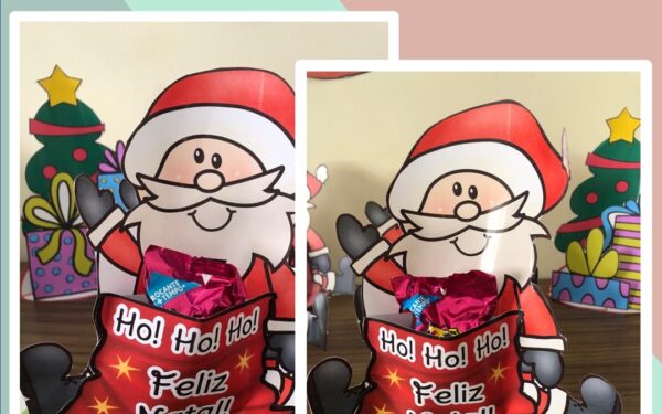 Painel Feliz Natal Papai Noel Em PDF