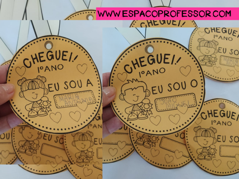 Medalha para o 1º dia de aula