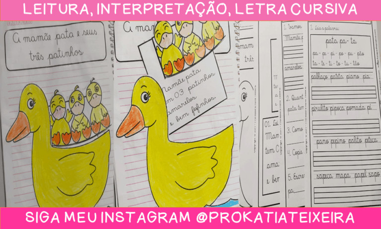 Leitura interativa interpretação e letra cursiva