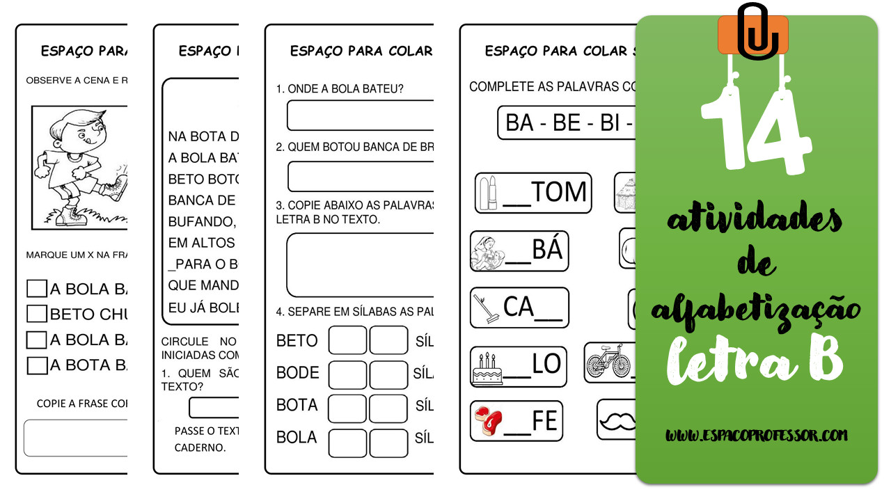 02 Jogos em PDF para baixar – Atividades sílabas  Atividades de  alfabetização, Atividades, Letra b