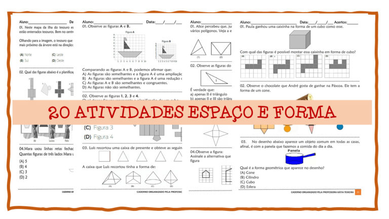 20 Atividades Espaço e Forma