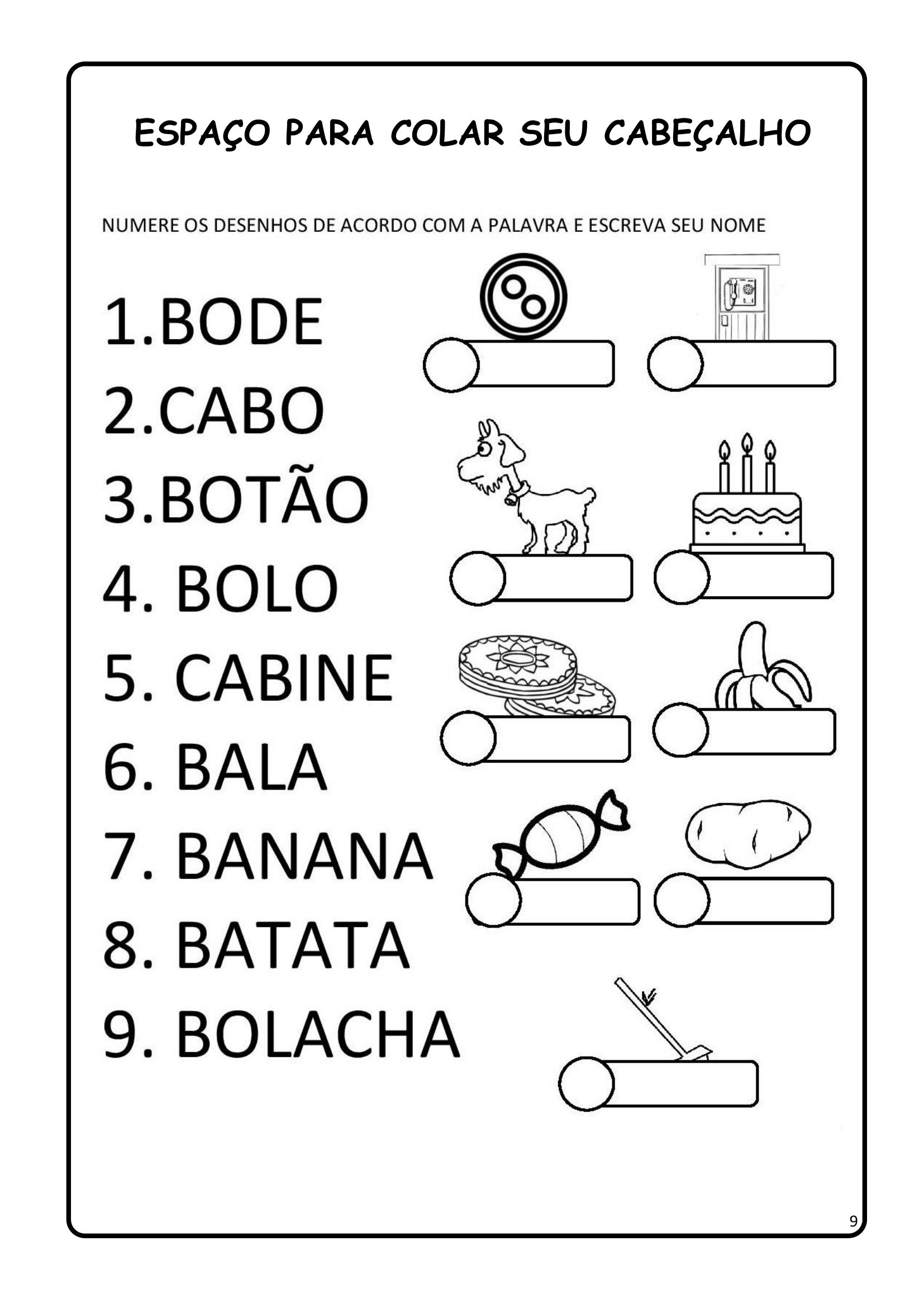 14 Atividades De Alfabetização Letra B Para Baixar Em Pdf