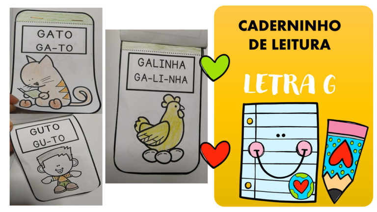 Caderninho de leitura letra G