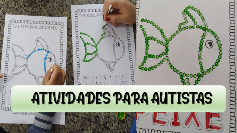 Atividade para autistas traçado da letra maiúscula