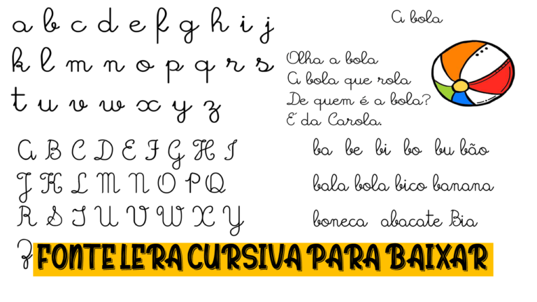 Fonte letra cursiva para baixar