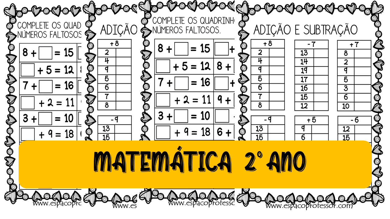 Atividades volta as aulas de Matemática 2º ano - Loja Dani Educar
