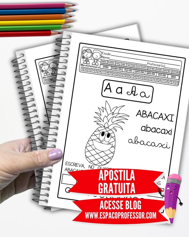 Alfabeto: letras, desenhos e palavras