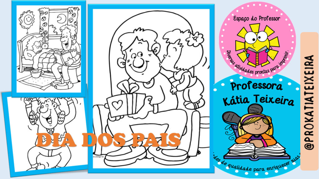 15 Atividades Dia dos pais para colorir