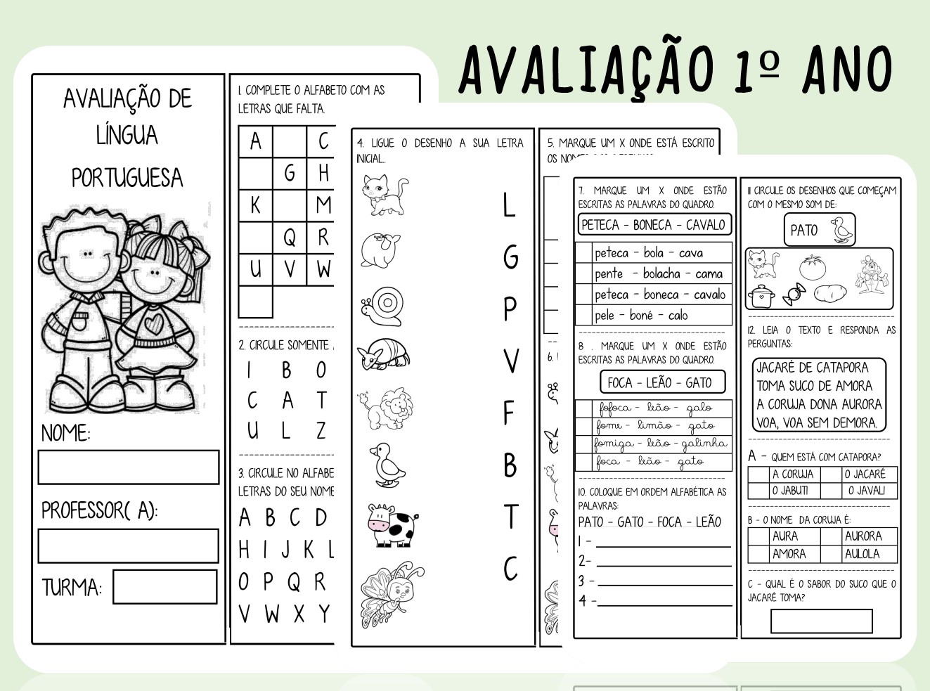 Quizzes de Língua Portuguesa para o 1º ano do Fundamental