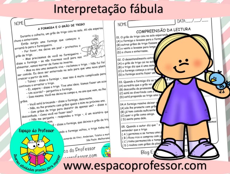 Leitura e interpretação de texto 4º ano para imprimir