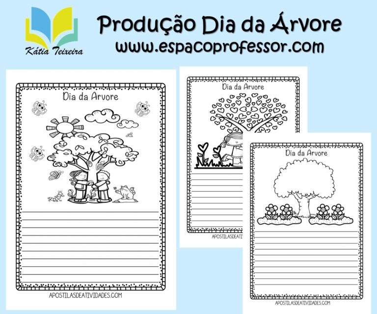 Atividades de produção de texto Dia da Árvore