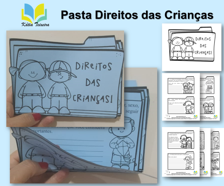 Pasta interativa Direitos das Crianças