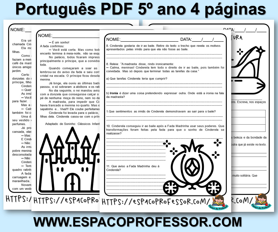 Atividades de Português 3º ano Archives - Espaço do Professor