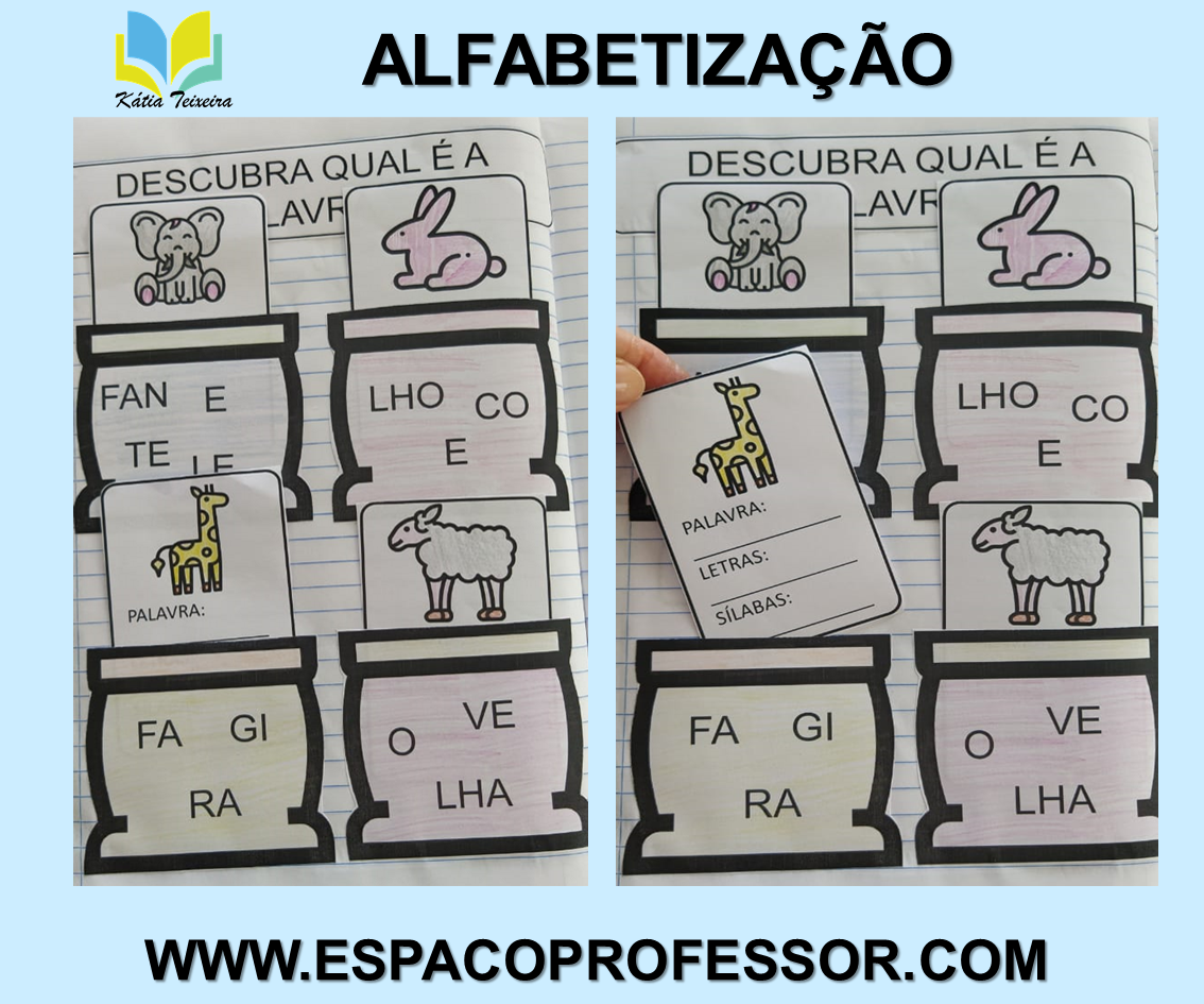 Jogo Pedagógico Monta Palavras Alfabetização PDF  Palavras, Jogos de  formar palavras, Alfabetização