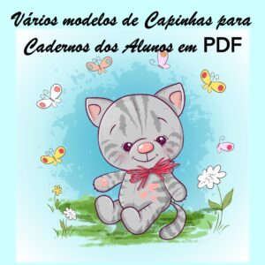 Capinhas Para Cadernos Dos Alunos Em PDF Coloridas Menina