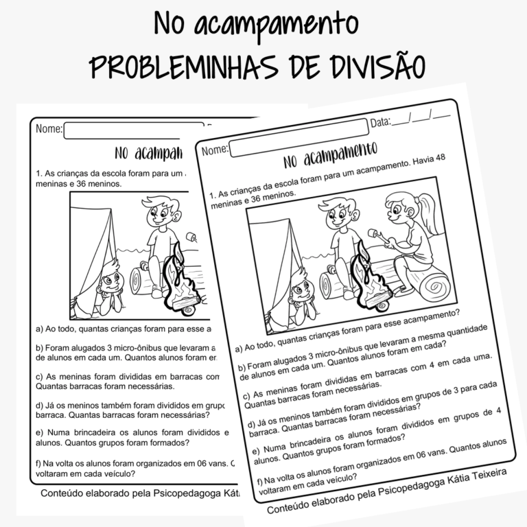 Atividades De Matemática 3º Ano – Problemas Para Imprimir