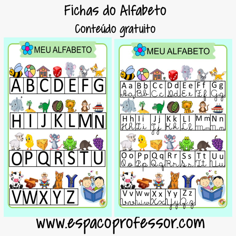 Alfabetização: Ficha do alfabeto para imprimir