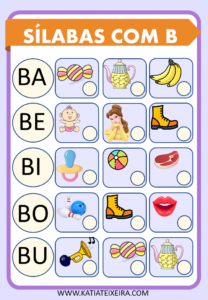 Atividades De Alfabetização Sílabas Para Imprimir-Sílabas Com B