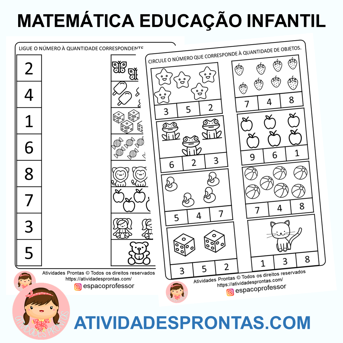 Jogos de Matemática para Imprimir - Atividades para Educação Infantil