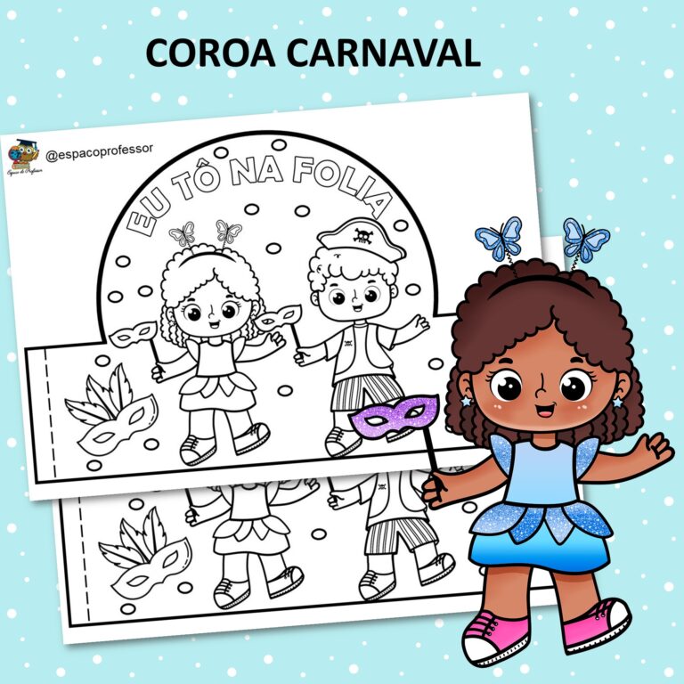 Coroa para educação infantil carnaval