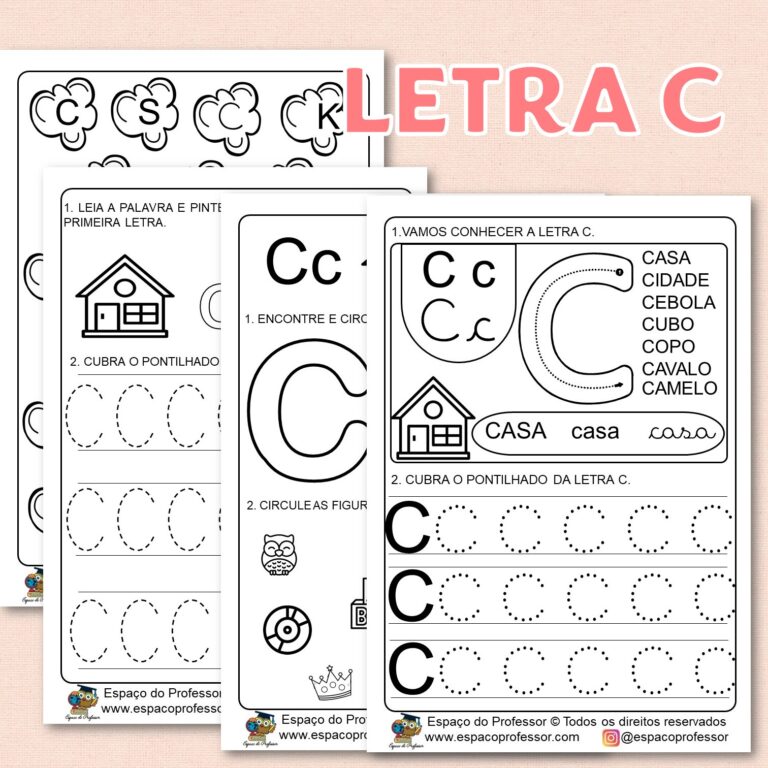 Atividades para educação infantil: atividade letra C