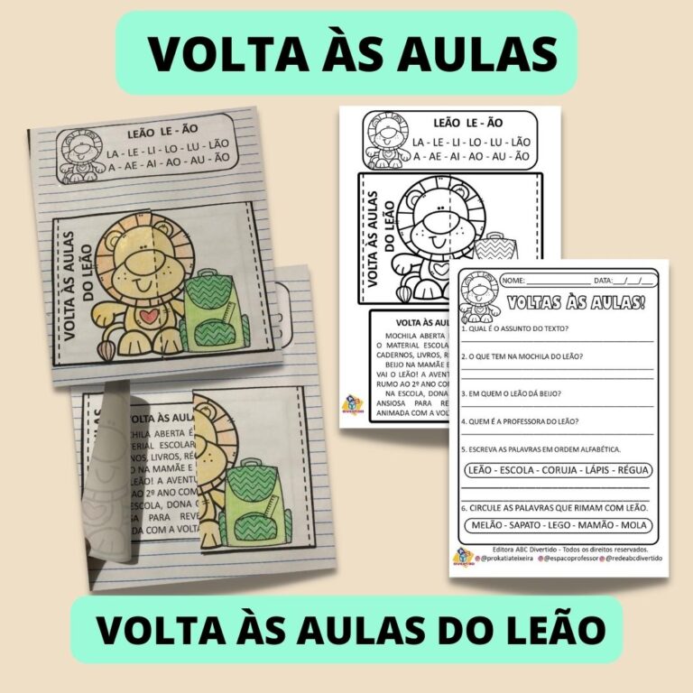 SD atividades Volta às aulas – Texto interativo