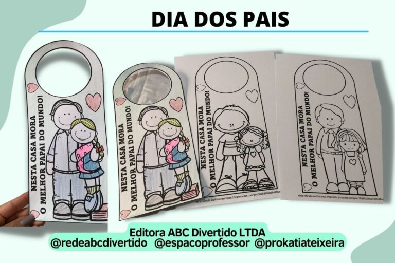 Lembrancinha Dia dos Pais – Aviso de porta 01