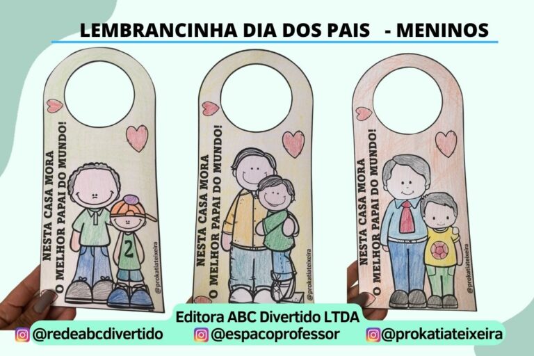 Lembrancinha Dia dos Pais – Aviso de porta 02