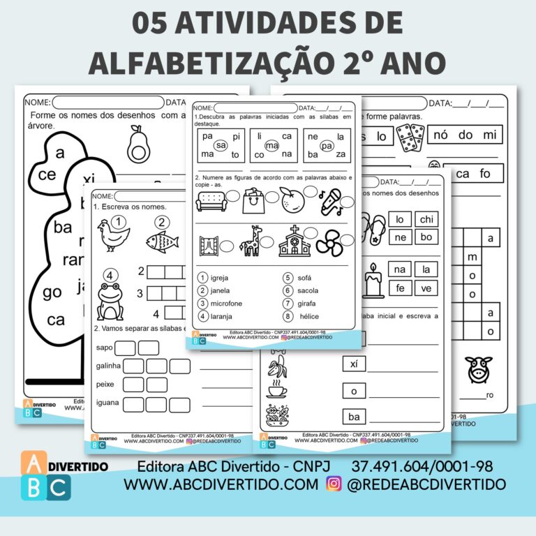 05 Atividades de Alfabetização 2º ano para imprimir