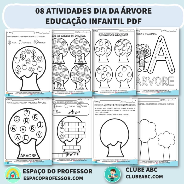 08 Atividades para educação infantil Dia da Árvore