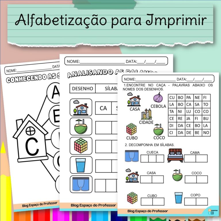 Atividades Letra C - Atividades de Alfabetização