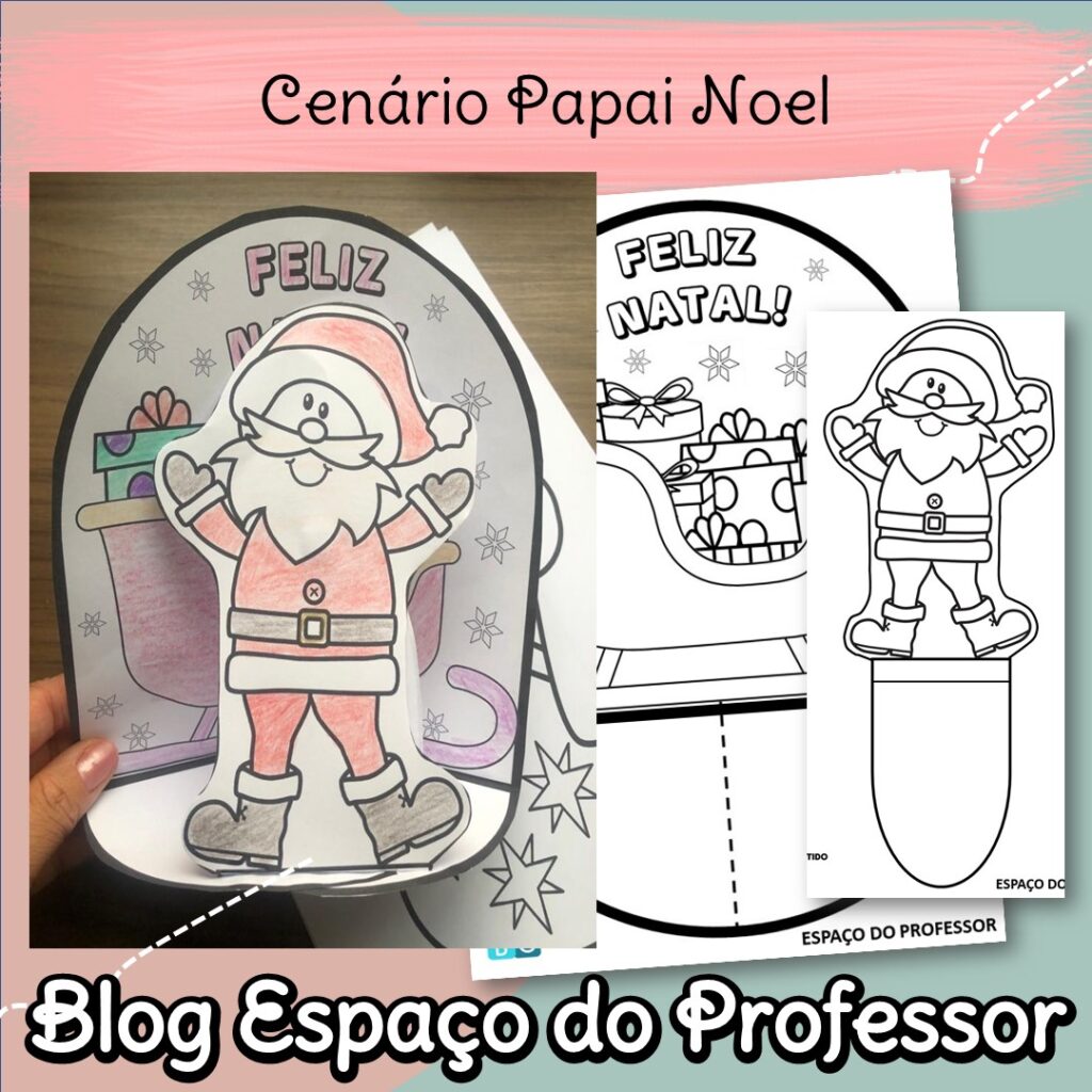 50 Desenhos de Papai Noel para Colorir Grátis em PDF