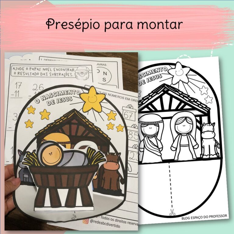 Atividade Interativa Presépio para Montar PDF