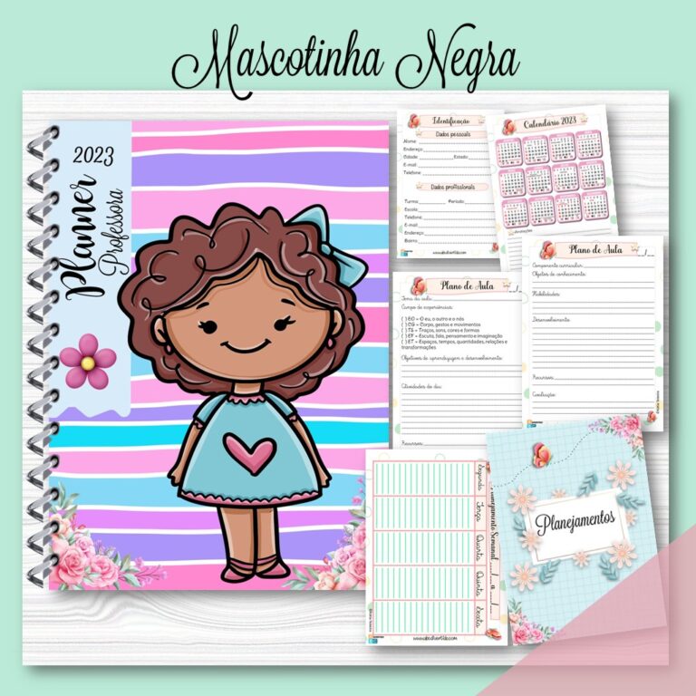 Planner Professor 2023 PDF Mascotinha Negra