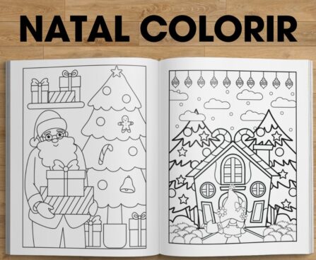 Árvore de Natal - Desenhos para Colorir - Criança Feliz e Alfabetizada