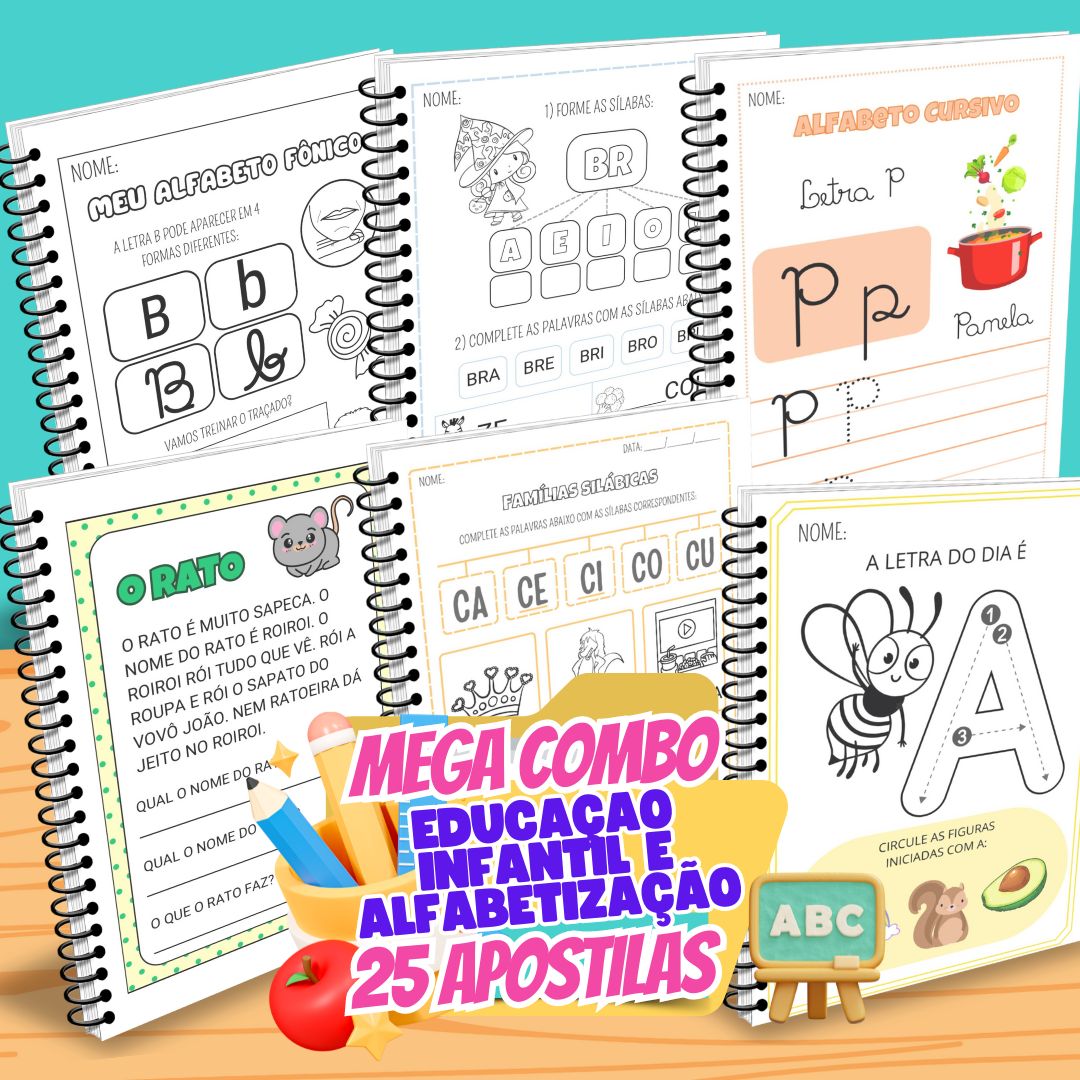 Mega Combo Educação Infantil e Alfabetização