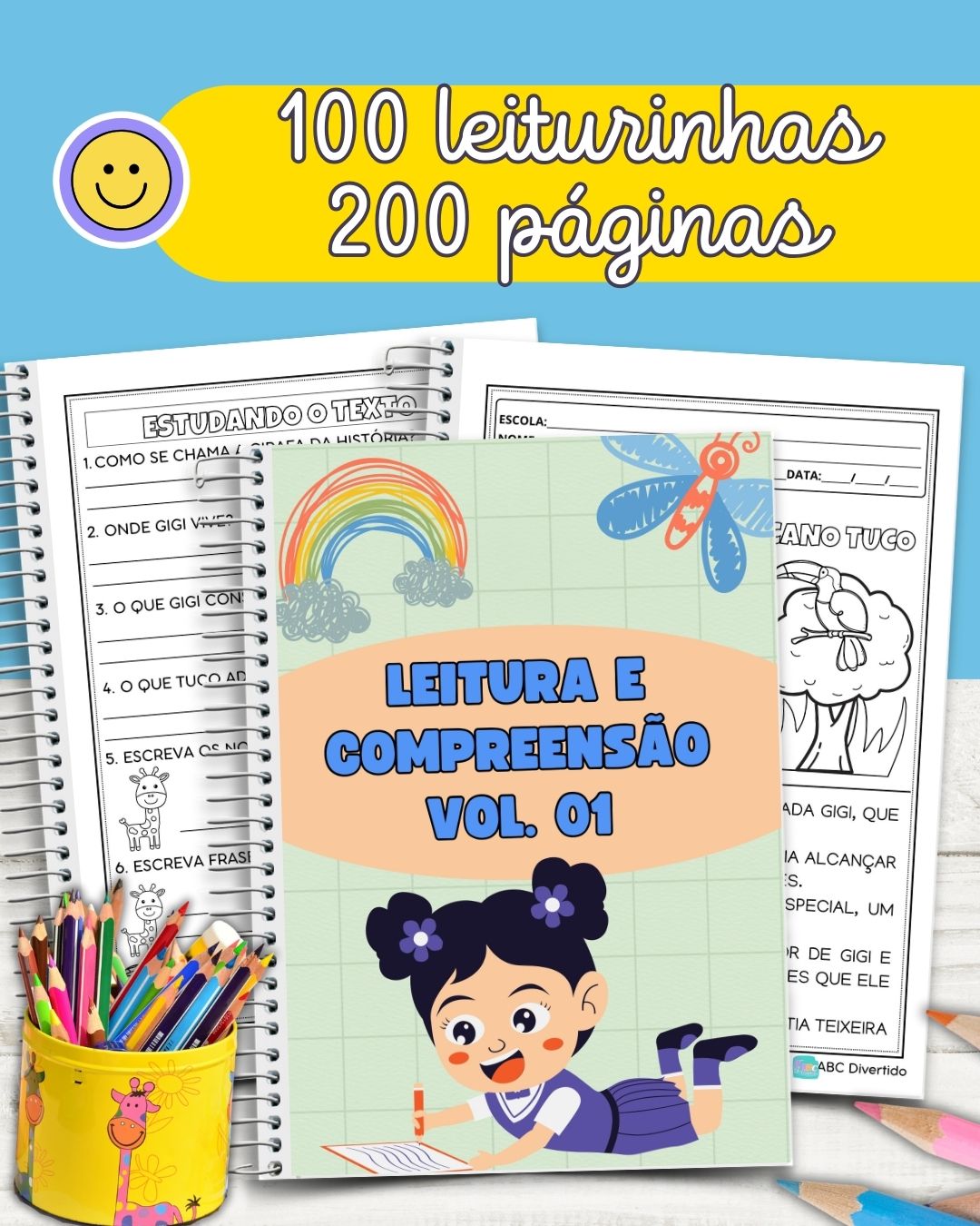 Combo 100 Leiturinhas com Interpretação – 200 páginas